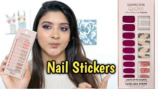 DIY  How to Apply Nail Stickers Perfectly Sheetal Verma [upl. by Eirahcaz]