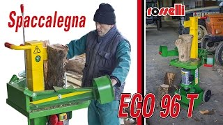 Spaccalegna motore elettrico Eco 96 T  ITA Rosselli Snc [upl. by Ardnuaed]