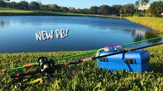 TRAVELING TACKLE Box CHALLENGE HUGE Bass Broke PB [upl. by Erodavlas281]