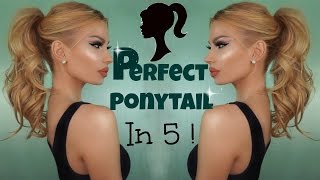 How To Do  THE PERFECT PONYTAIL  Hairstyle [upl. by Monreal]