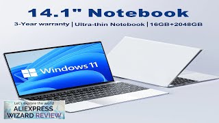 141quot Ultra Slim Laptop 16GB RAM 2TB SSD Intel N3700 Notebook Gamer Review [upl. by Tebazile668]