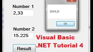 Visual Basic NET Tutorial 4  How to Create a Simple Calculator in Visual Basic [upl. by Nyliret]