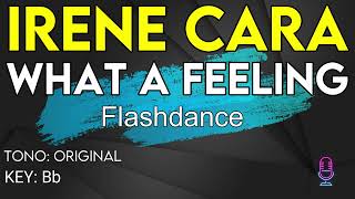 Irene Cara  What a feeling Flashdance  Karaoke Instrumental [upl. by Adallard302]