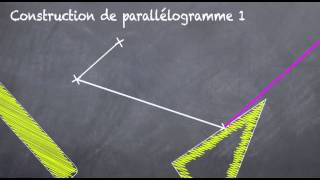 Parallélogramme le construire avec les parallèles 5eme [upl. by Isis]