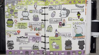 Planner FlipThru Week of Oct 2127 Halloween Themed [upl. by Aihtyc539]