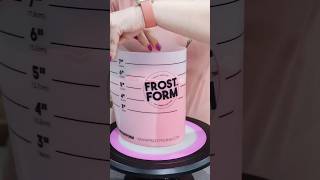 FROST FORM SWISS MERINGUE BUTTERCREAM TUTORIAL [upl. by Wehhtam691]