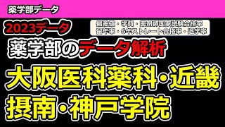 【2023年版】大阪医科薬科大学薬学部･近畿大学薬学部･摂南大学薬学部･神戸学院大学薬学部の偏差値･学費･6年ストレート薬剤師国家試験合格率の実態データ 近畿ブロックその② [upl. by Feinleib]