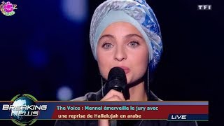 The Voice  Mennel émerveille le jury avec une reprise de Hallelujah en arabe [upl. by Margaretha]