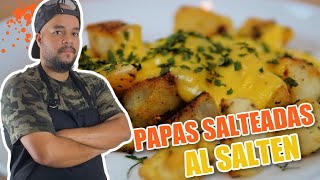 Papas Salteadas al sarten  papas salteadas echa en casa [upl. by Haduj]