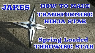 Transforming Ninja Star  How To Make Folding Throwing Star [upl. by Terrance559]