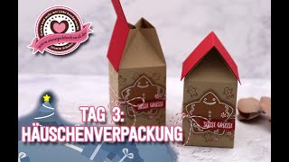 8 Tage Weihnachten Tag3 LebkuchenhausHäuschenverpackung [upl. by Ariana]