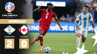 Copa América 2024  Argentina 20 Canadá  Semifinal [upl. by Agrippina823]