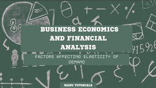 24 Factors Affecting Elasticity of demand [upl. by Nylidnam91]