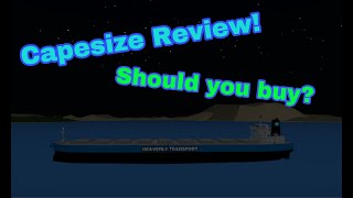 Capesize Bulk Carrier Is It Worth it Roblox Shipping Lanes [upl. by Ulysses]