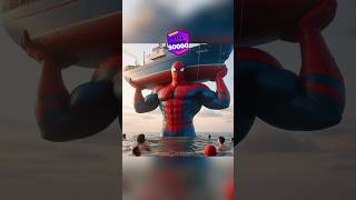 Spiderman Carry Large Ship 💪😱 marvel spiderman [upl. by Mendelson876]