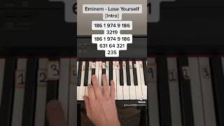 Eminem  Lose Yourself Intro Piano Tutorial Right Hand [upl. by Balkin]