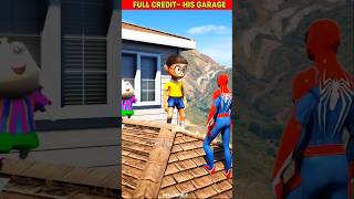 Spider Man ঘর যখন আকাশে উড়ে গেলো 🤯 WAIT FOR END 🤩  shorts cartoon gta5 bangla [upl. by Pritchett77]