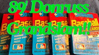 1989 Donruss Rip  Griffey Grand slam in extras [upl. by Keligot]