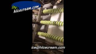 Twister ice cream processing machine test run  Viennetta ice cream machine [upl. by Aihtekal]