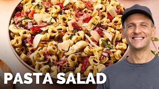 Italian Tortellini Pasta Salad  Easy summer side dish recipe [upl. by Nostaw]