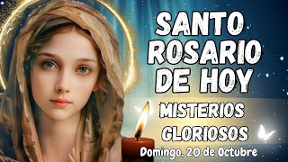 SANTO ROSARIO📿 DE HOY MISTERIOS GLORIOSOS DOMINGO 20 DE OCTUBRE rosario [upl. by Lurette811]