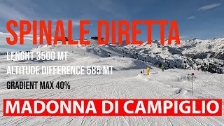 MADONNA DI CAMPIGLIO  SPINALE DIRETTA  FORTINI SLOPES  73 77 [upl. by Sidonie758]