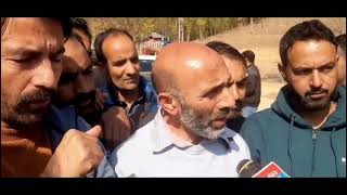 MLA Langate Shiekh Khurshid talking to media persons in Handwara [upl. by Roby]