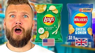 USA vs UK Snacks  Lays vs Walkers [upl. by Funda]