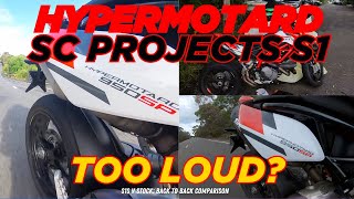 Are the S1s Too Loud on the Hypermotard [upl. by Aivonas]