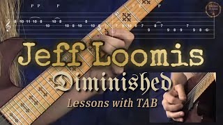 Jeff Loomis  Diminished Scale Sweeping amp Tapping Lesson [upl. by Ezechiel]