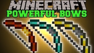 Minecraft  POWERFUL BOWS MULTIPLE EPIC BOWS TO CHOOSE FROM More Bows Mod Showcase [upl. by Adnerb]