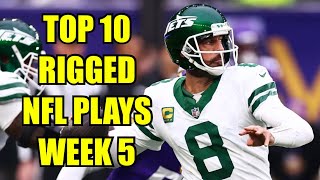 Top 10 Most Rigged NFL Plays Week 5 [upl. by Hewes857]