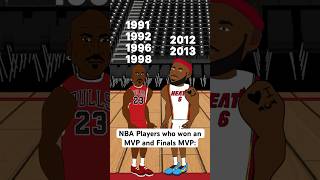 Only 10 NBA Players have won an MVP and Finals MVP in the same season nba [upl. by Ynnaf]