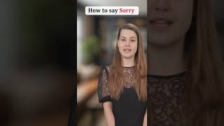 How to say sorry in English shrots learn vocabuaryimprove how englishlanguage [upl. by Aytida]