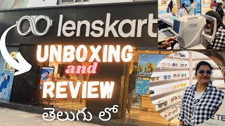 Lenskart Glasses unboxing amp review  తెలుగు లో  Free eye test  Aqualens  Sunglasses  Eyeglasses [upl. by Adel494]