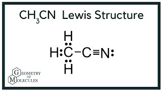 CH3CN Lewis Structure Acetonitrile [upl. by Most31]