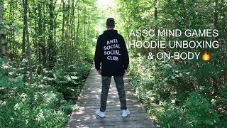 Anti Social Social Club Mind Games hoodie unboxing amp onbody [upl. by Anicul732]