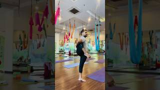 Standing Rising Wind Relieving Pose YogaDeep Yoga reels asana [upl. by Olegnalehcim]