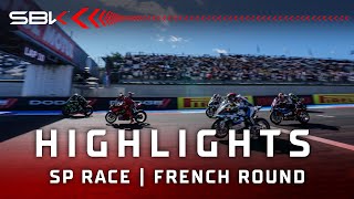 FULL HIGHLIGHTS Superpole Race at MagnyCours 🔥  2024 FrenchWorldSBK 🇫🇷 [upl. by Mazlack]