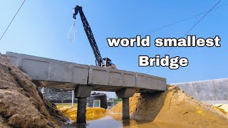 Diy mini bridge construction  part 2  rc crane  small bridge  miniconstructioncompany [upl. by Wesa]