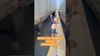 SEMI TRUCK 7yo trainee demonstrates HOW TO LOWER TRAILER LEGStrucker otr [upl. by Magulac655]