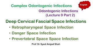 Retropharyngeal  Danger Prevertebral Space Infection  Deep Cervical Fascial Space Infections [upl. by Dulciana]