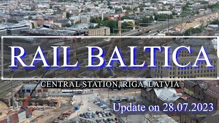 Rail Baltica Riga  Construction of the Central Station Riga  Latvia  European Mega Project Update [upl. by Eile]