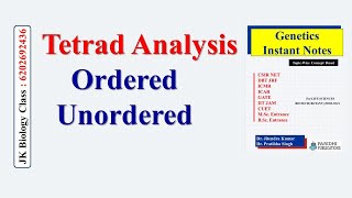 Tetrad analysis  ordered tetrad  unordered tetrad [upl. by Tivad]