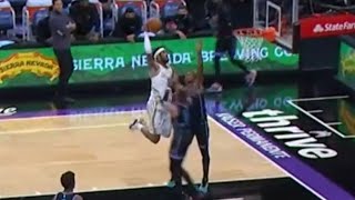 Willie CauleySteins monster onehanded dunk over Buddy Hield [upl. by Ennaitak]