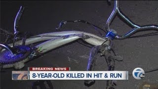 8yearold killed in hitandrun accident in Detroit [upl. by Cordey993]