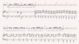 Cello  Reflektor  Arcade Fire Sheet Music Chords amp Vocals [upl. by Htieh]