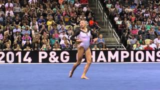 Kyla Ross  Floor  2014 PampG Championships  Sr Women Day 2 [upl. by Llekcm30]