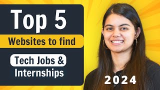 5 Best Websites to find Jobs and Internships in 2024  Software Engineering [upl. by Yendys397]