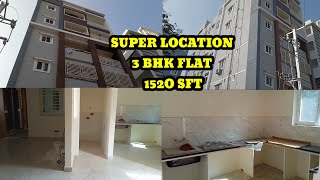 SUPER 3 BHK FLAT FOR  SALE  RKID362 1520SFTEASTPRIME LOCATIONNEAR MY HOME MANGALA IN HYD [upl. by Wilda]